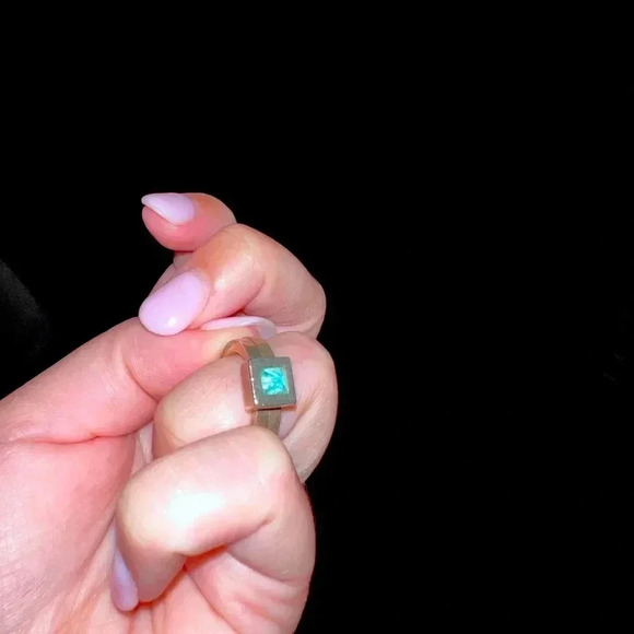 Double Mignon Faget - size 3.5 Retired Pylon Ring - Pre Loved - Picture 1 of 3